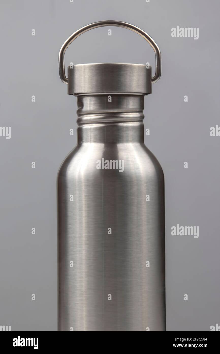 metal steel water flasks. metal drinking utensils Stock Photo Alamy