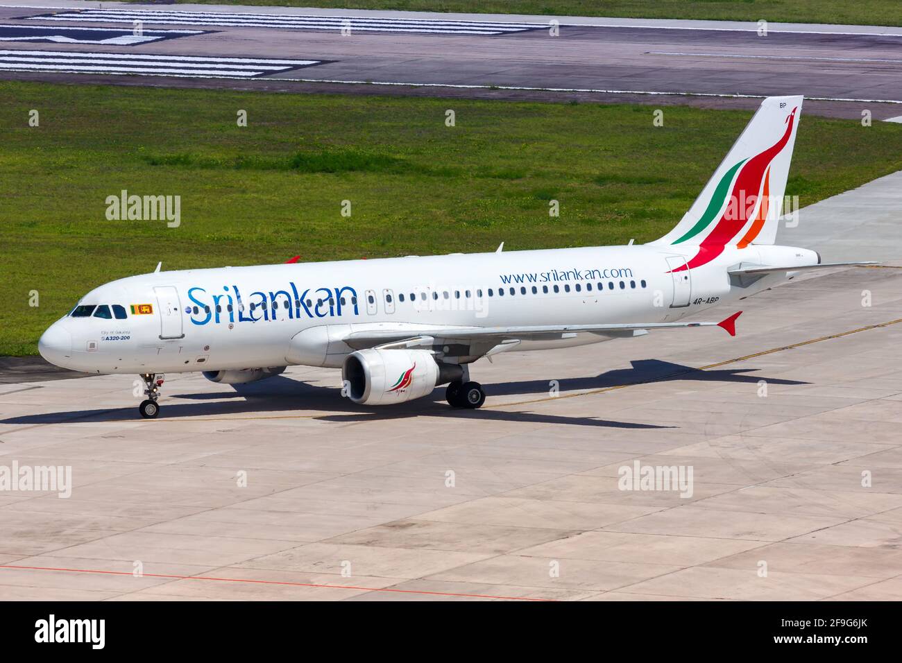 Mahe, Seychelles - November 25, 2017: Air Seychelles Airbus A320 airplane at Seychelles International Airport (SEZ) in the Seychelles. Airbus is a Eur Stock Photo