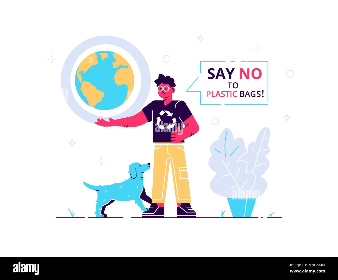 Say no to plastic bags Cut Out Stock Images & Pictures - Alamy