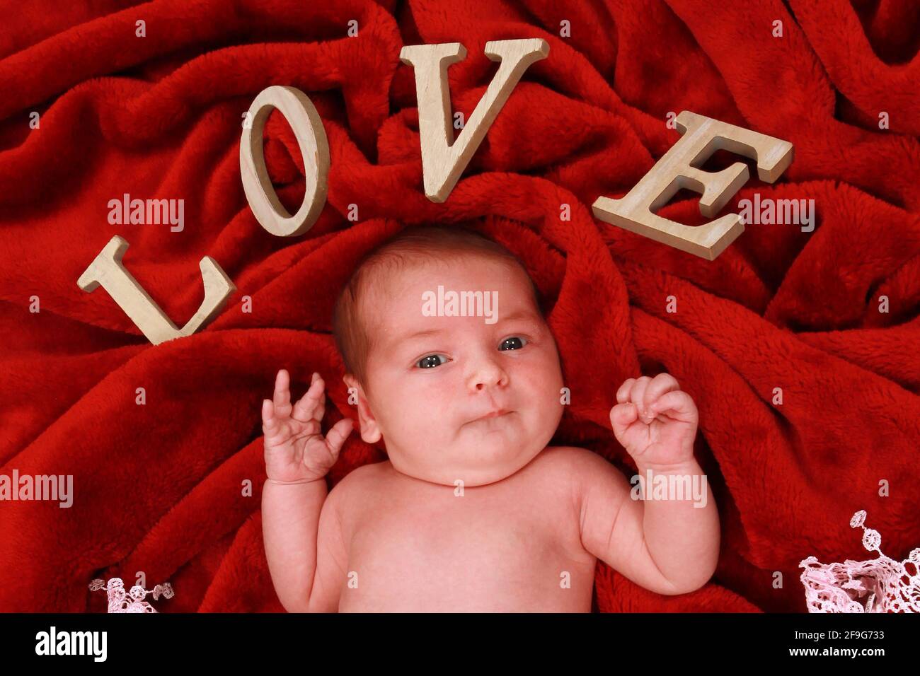 beautiful baby girl, new born baby Stock Photo Alamy