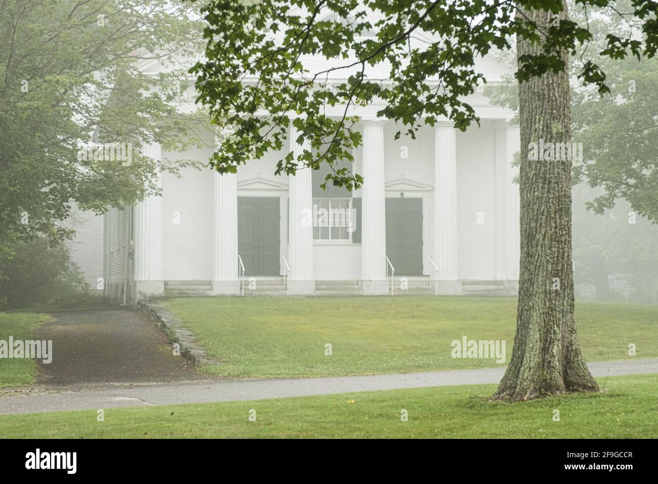 The Unitarian Church on the Town Common in Petersham, Massachusetts