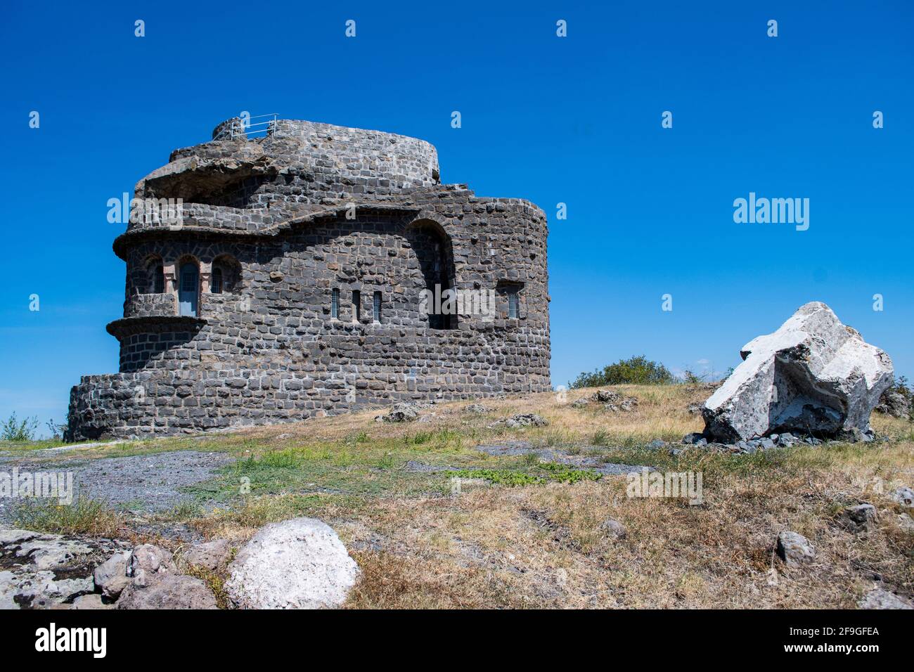 Zebrnjak monument is was built in 1937, for the 25th anniversary of the Battle of Kumanovo which took place on 1912 during the First Balkan War. Stock Photo