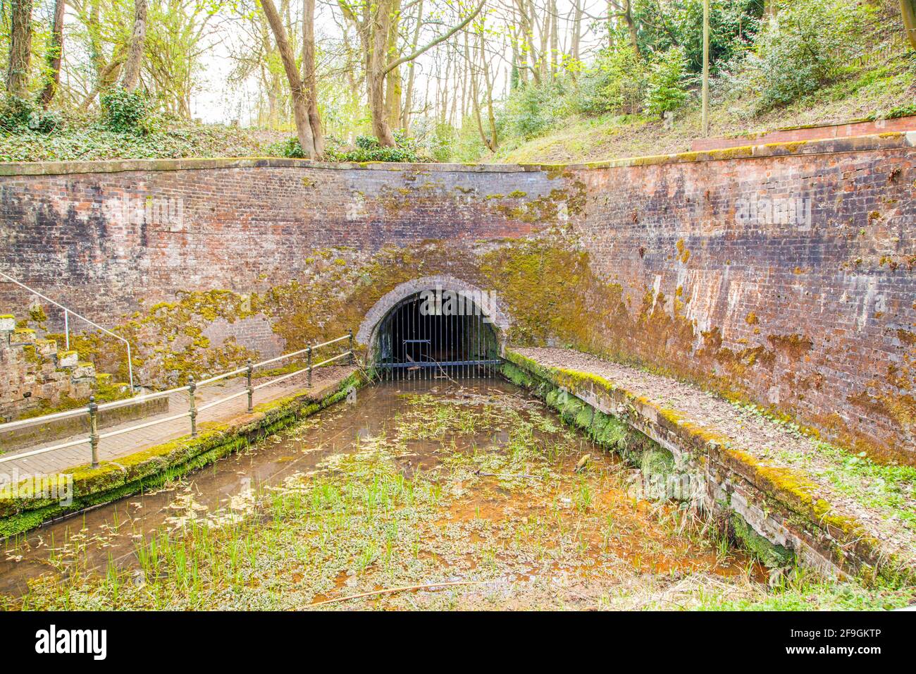 The North end of the first original Harecastle tunnel on the Trent and Mersey canal ,built by