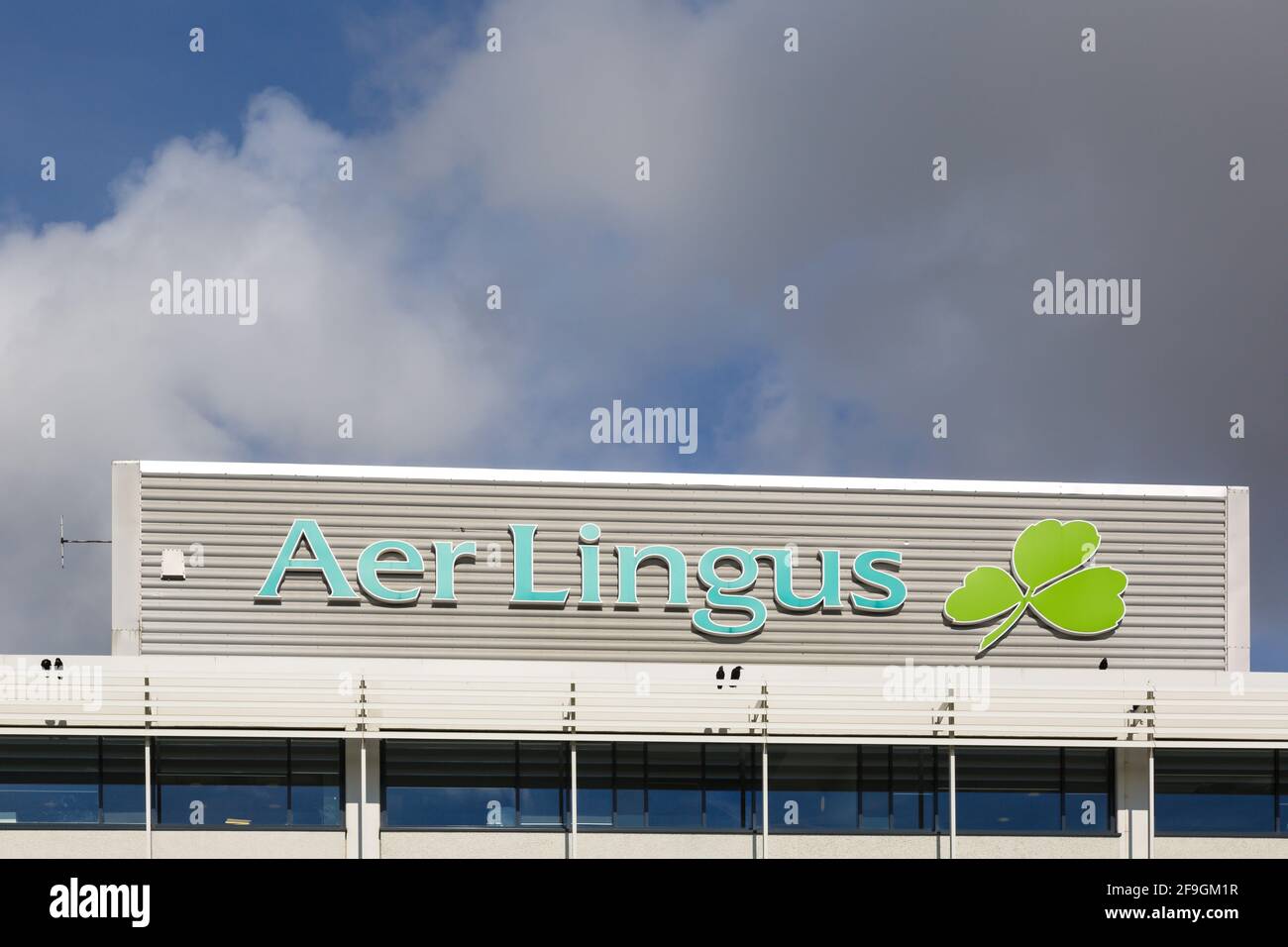 Dublin, Irland – 13. August 2017: Headquater of Aer Lingus at Dublin airport (DUB) in Irland. Stock Photo