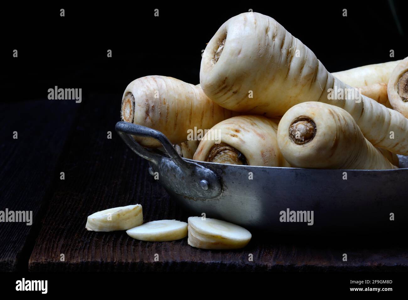 Parsnips in shell, Germany Stock Photo