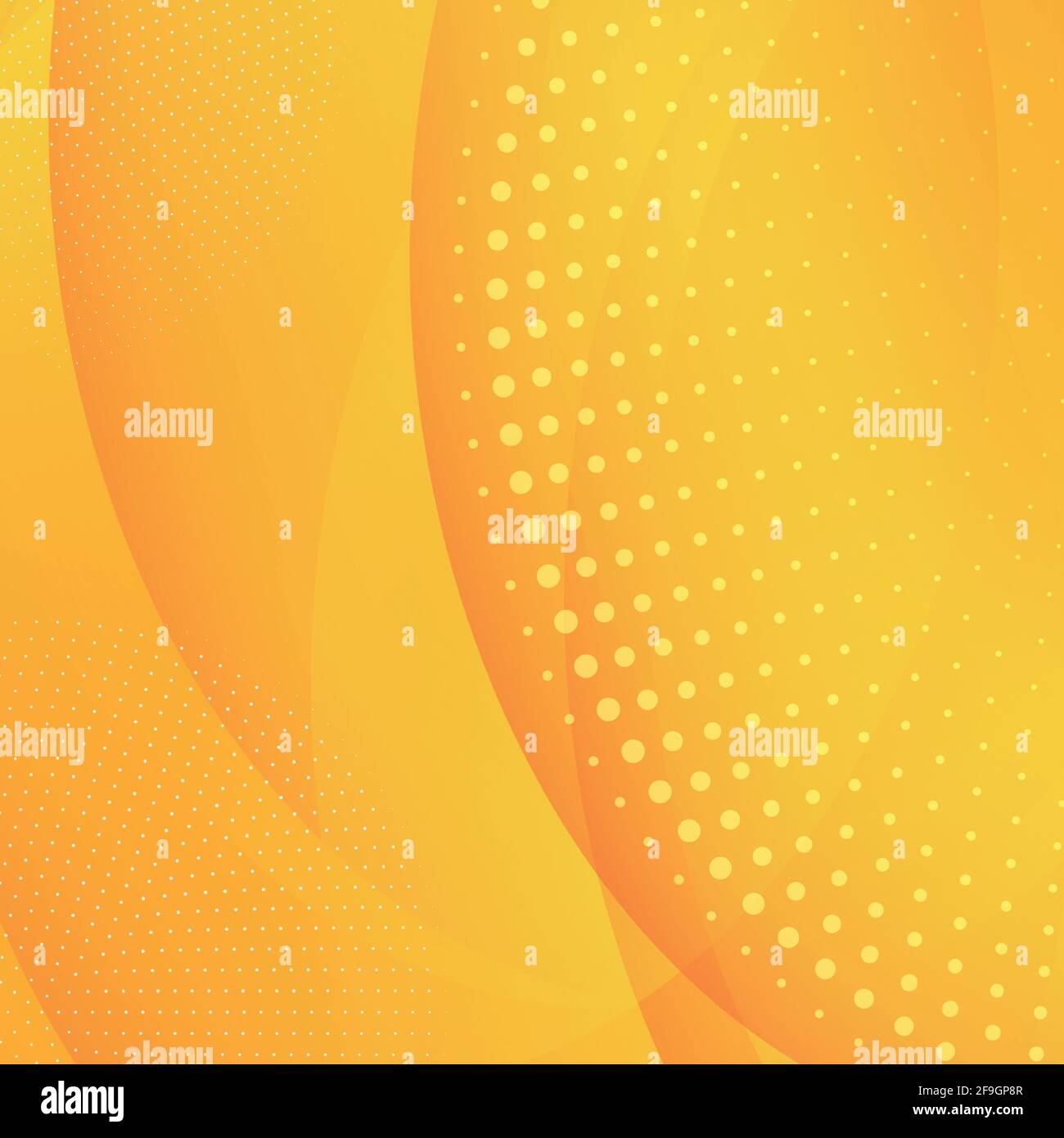 Abstract orange background with wavy lines and dots - Vector ...