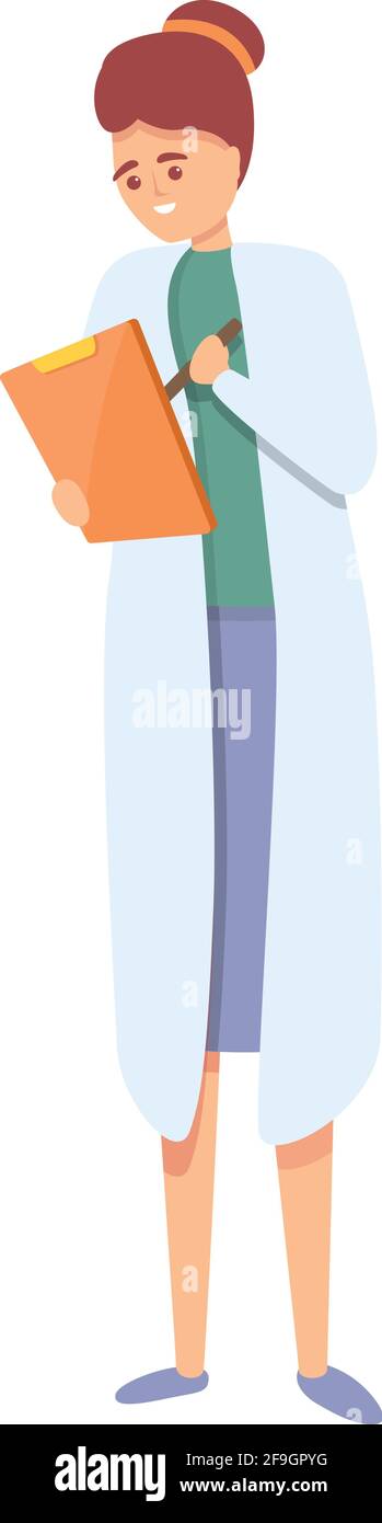 Lab scientist study icon. Cartoon of Lab scientist study vector icon ...