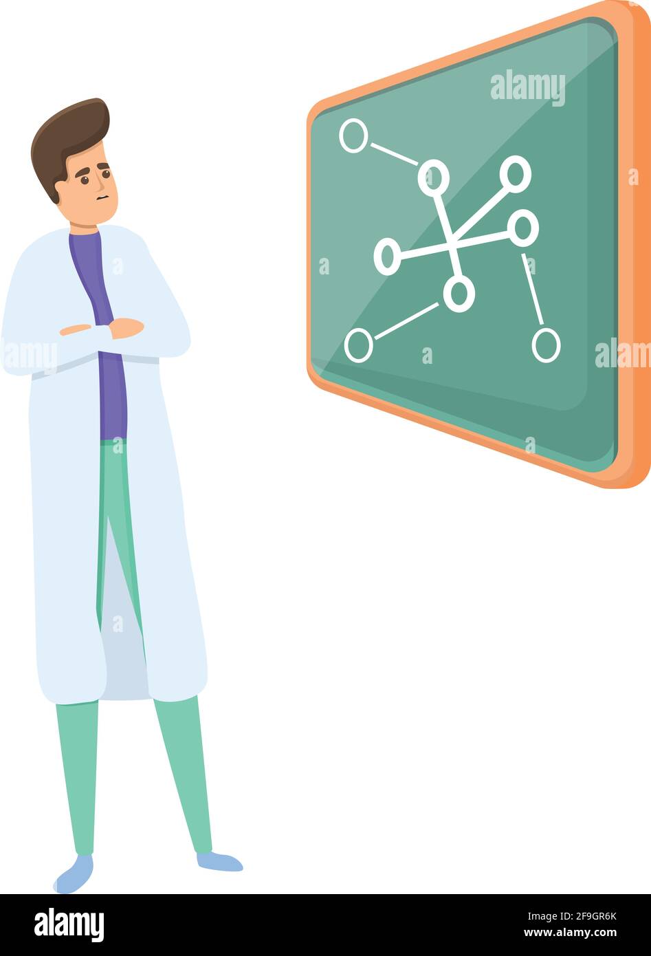 Lesson scientist icon. Cartoon of Lesson scientist vector icon for web ...