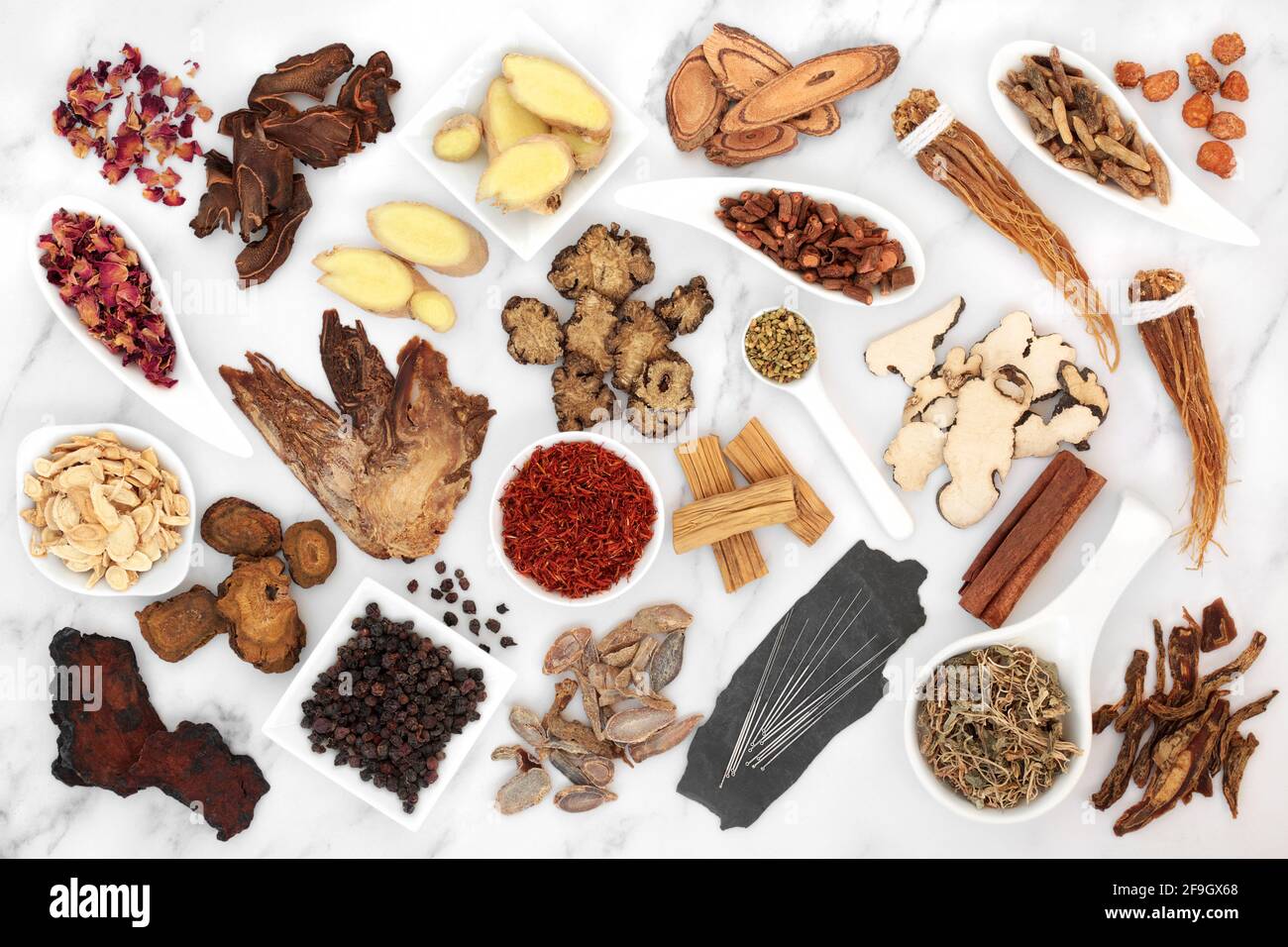 Acupuncture needles & traditional Chinese herbs for use in alternative