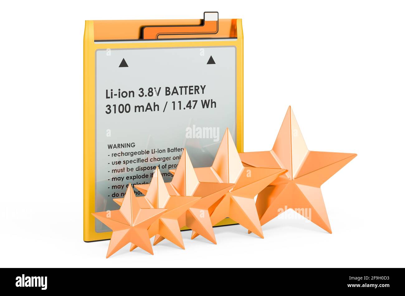 Rating of Lithium Ion Cell Phone Battery concept. Cell Phone Battery ...