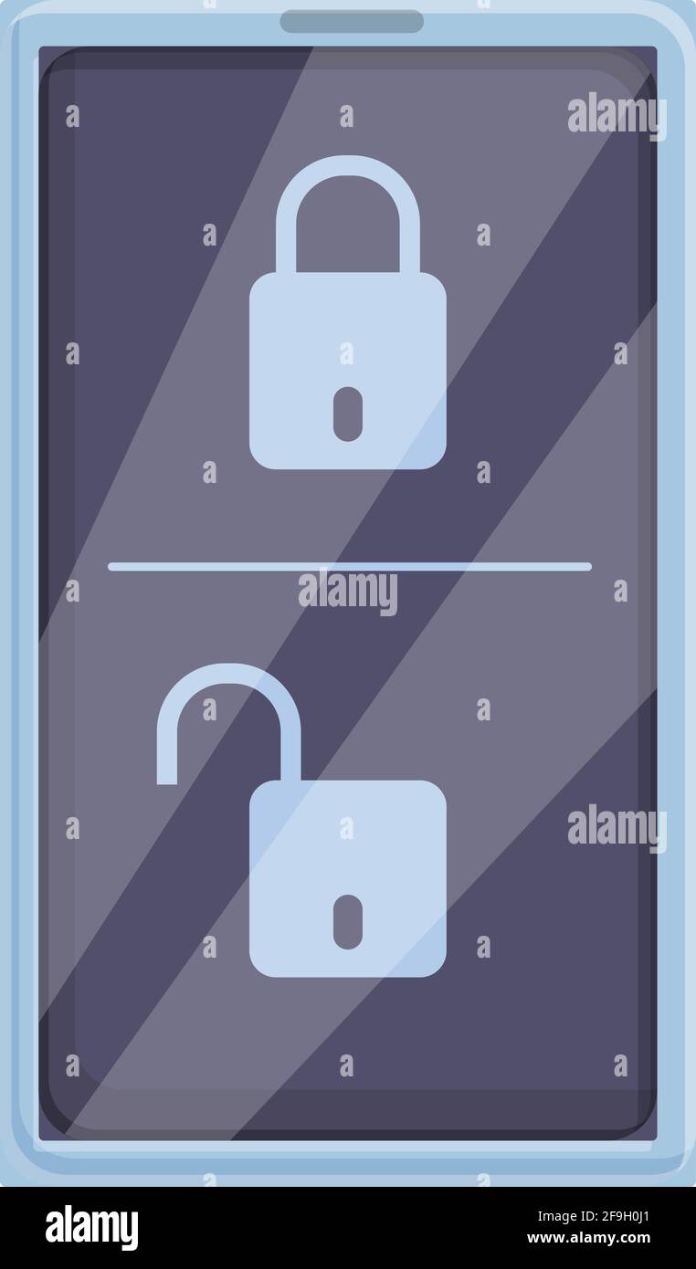 Phone smart car key icon. Cartoon of Phone smart car key vector icon ...