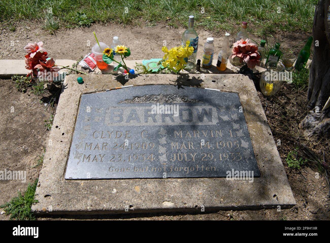 April 18, 2021, Dallas, Texas Bonnie Parker and Clyde Barrow drove into a trap near their hide