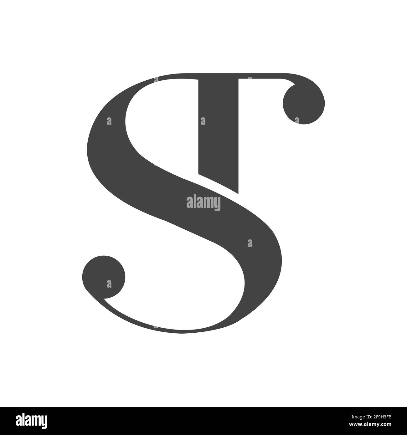 Initial ts letter logo vector template design. Linked letter st logo ...