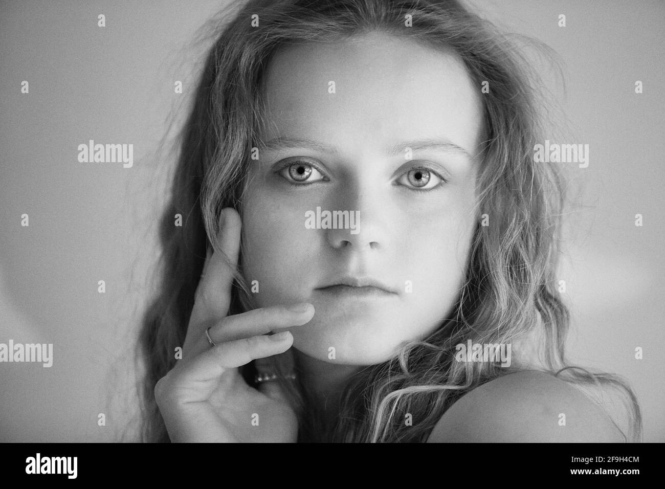 Who is the most beautiful model ever Black and White Stock Photos