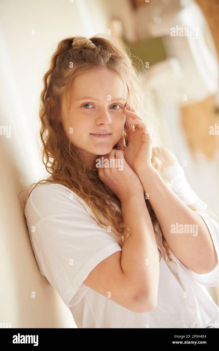 Flawless beauty, unstoppable confidence! Stock Photo
