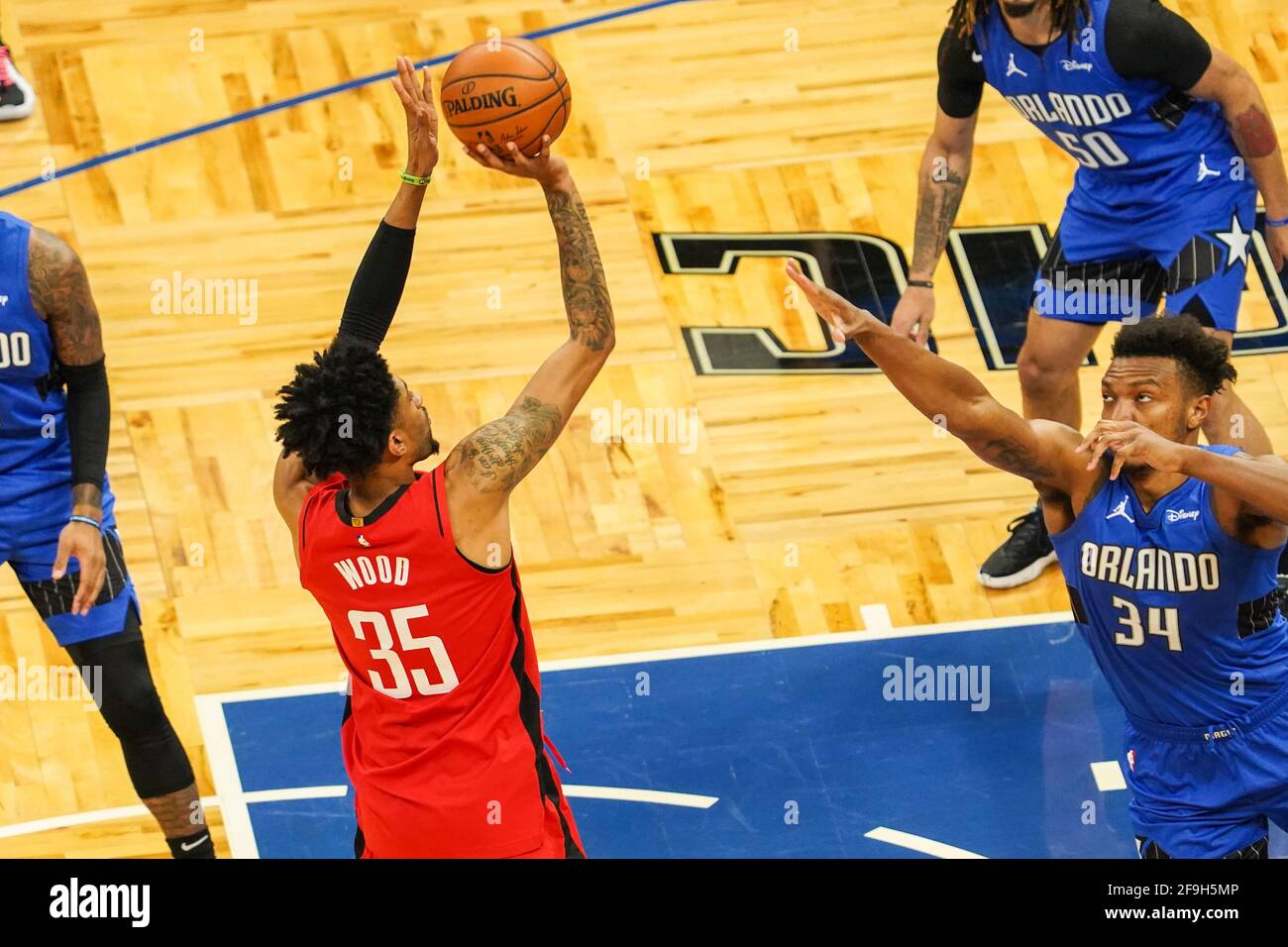 Houston Rockets center Christian Wood (35) in the second