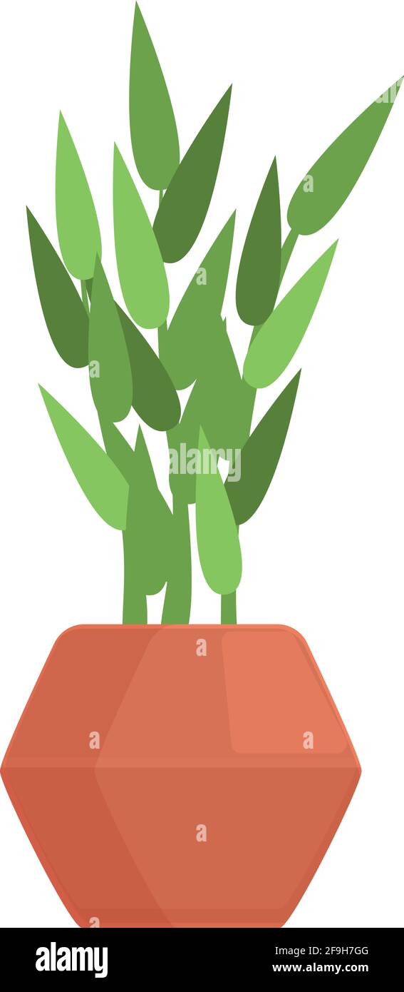 Interior plant pot icon. Cartoon of Interior plant pot vector icon for ...