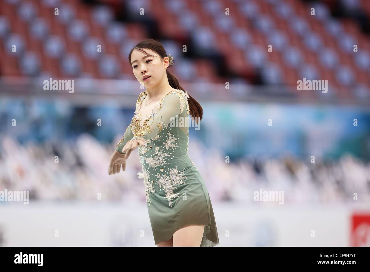 Figure Skating 2021 Women's Practice at Maruzen Intec Arena Osaka