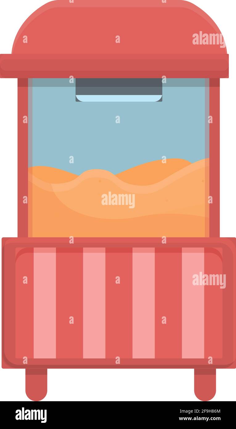 Popcorn maker icon. Cartoon of Popcorn maker vector icon for web design isolated on white