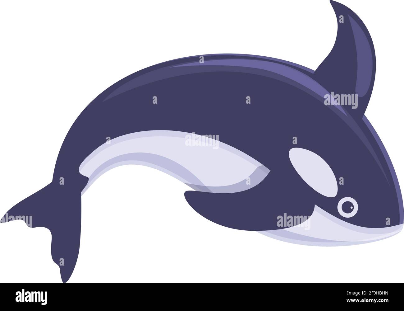 Killer whale animal icon. Cartoon of Killer whale animal vector icon for web design isolated on white background Stock Vector