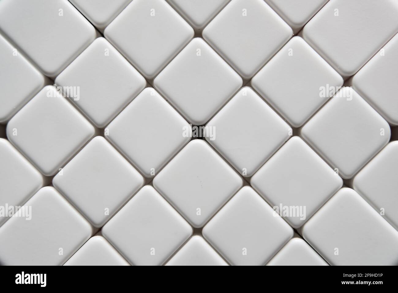 modern oblique white tile texture Stock Photo