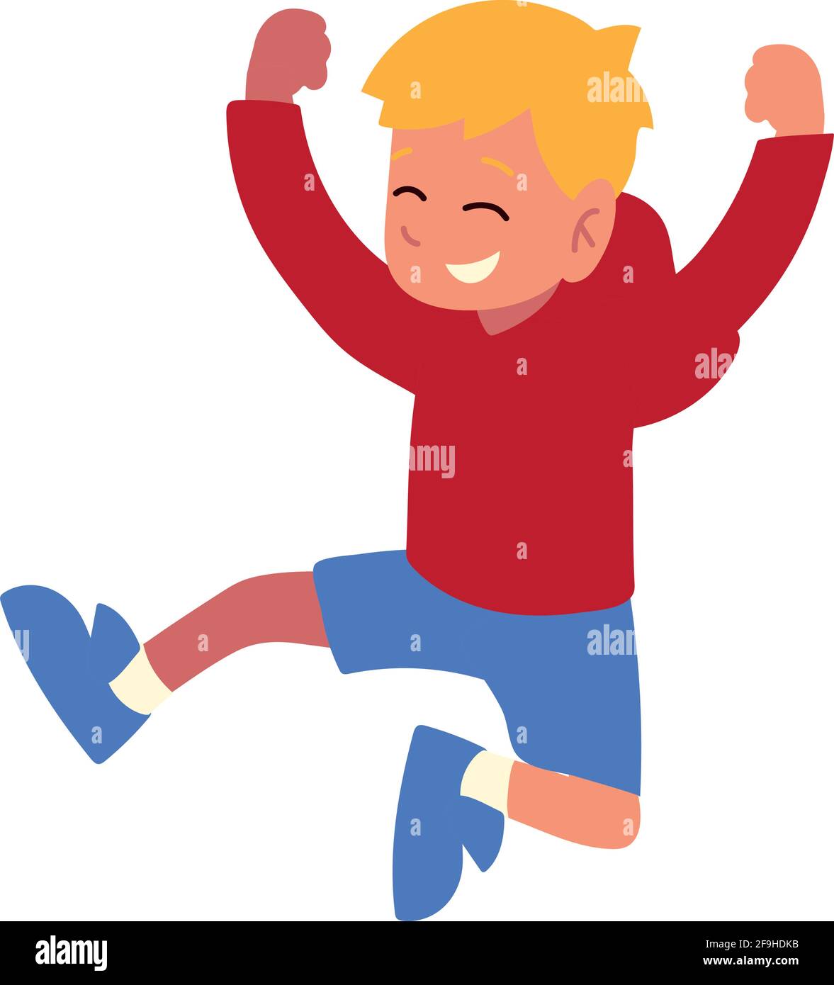 happy little boy Stock Vector Image & Art - Alamy