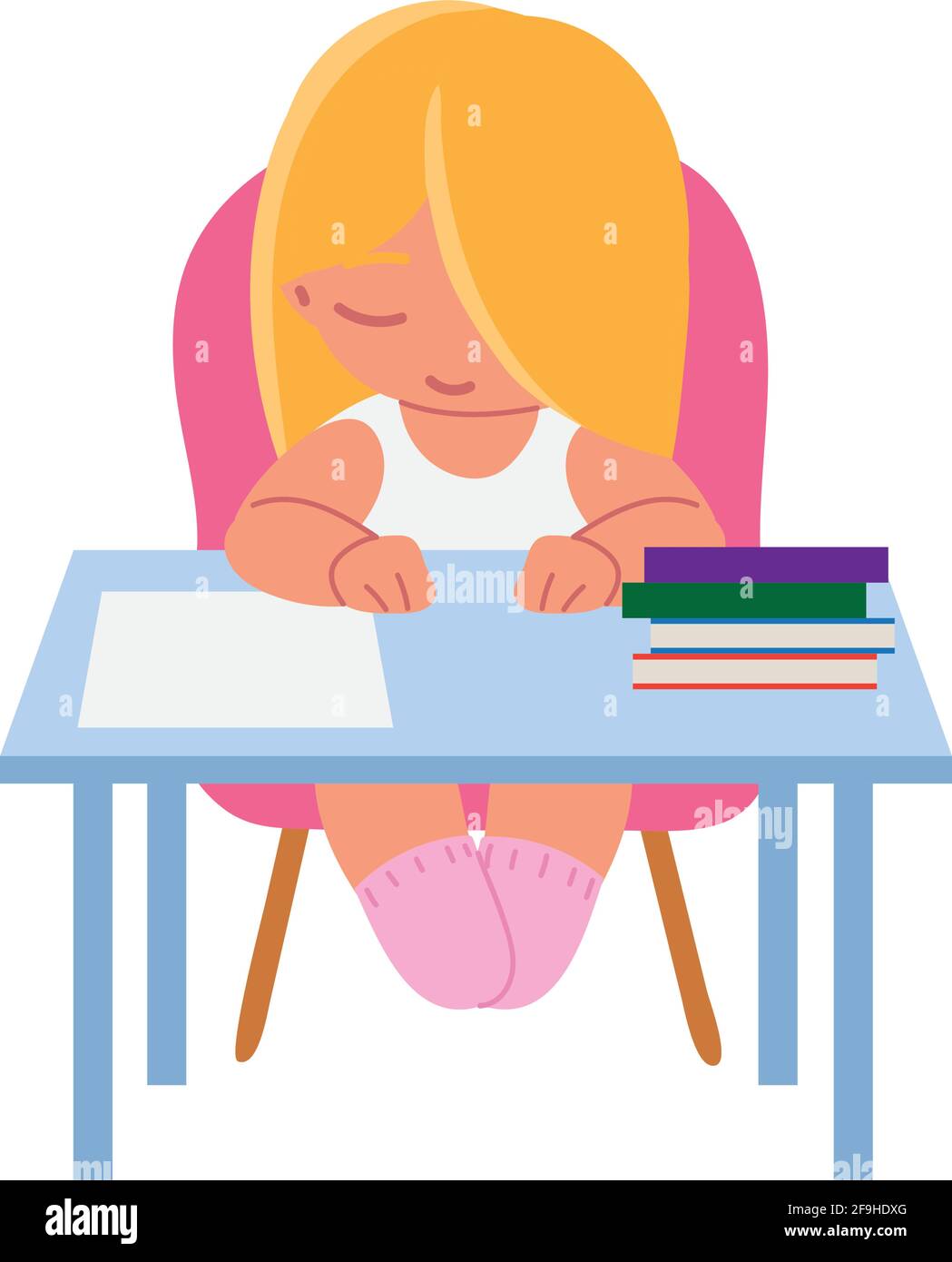 student girl character Stock Vector Image & Art - Alamy