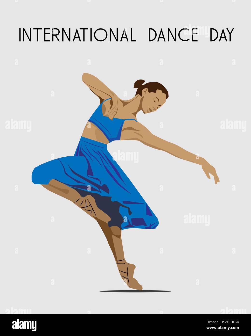 International Dance Day Vector Illustration with white background. Design  template for banner, flyer, invitation, brochure, poster or greeting card  Stock Photo - Alamy