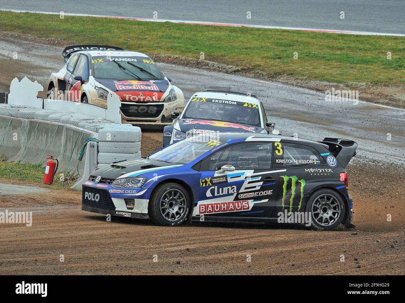 Volkswagen polo 6r 5 door blue rally jump on Craiyon