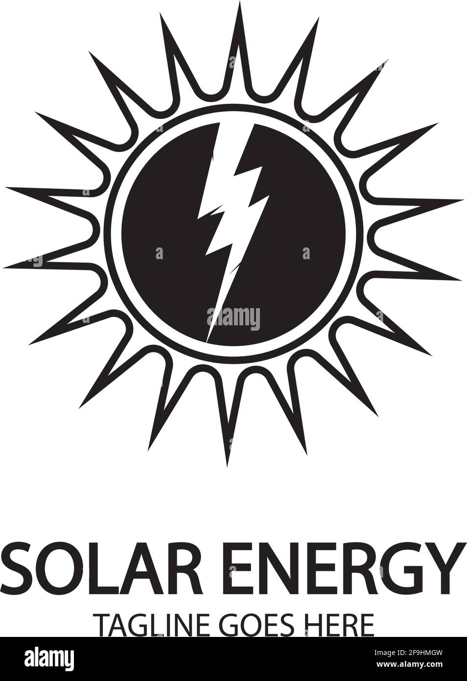 Solar energy panel and sun icon isolated on white background Stock ...