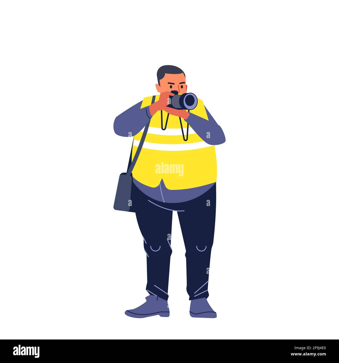 Photojournalist, cameraman documenting war and conflict, street riots