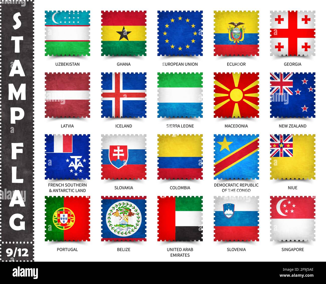 National Flags Of Countries With Their Names
