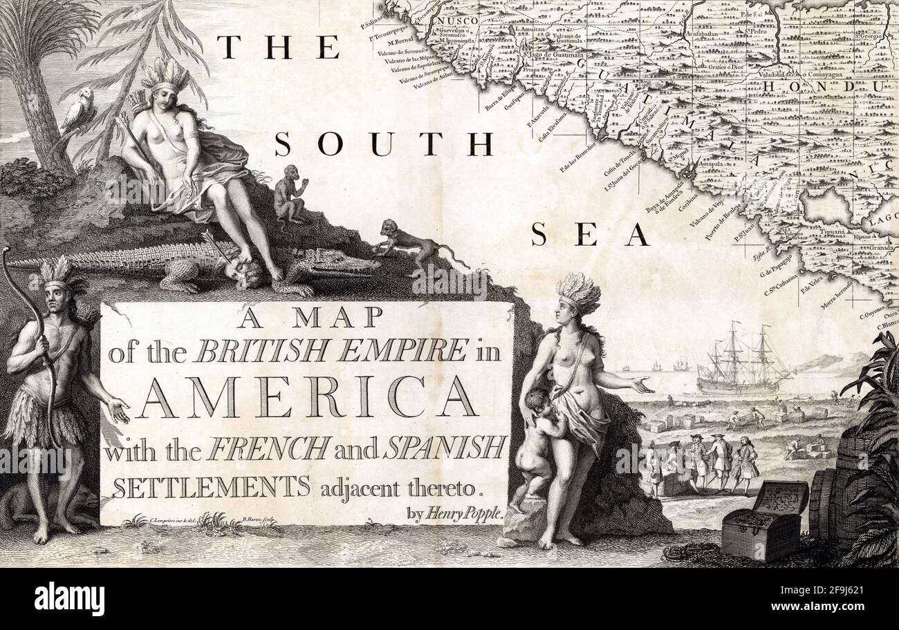 Shot of 18th century vintage map Stock Photo - Alamy