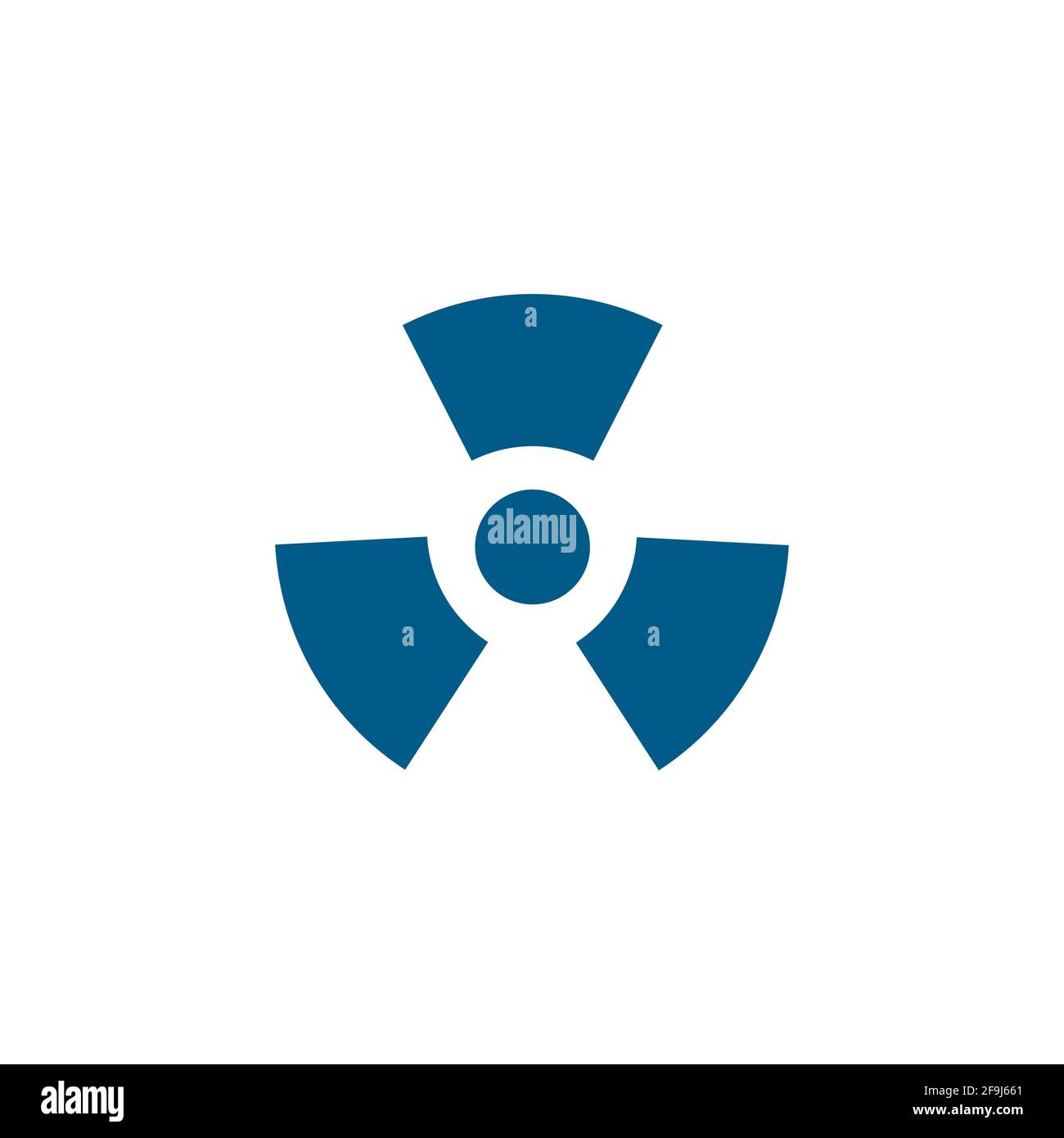 Propeller Blue Icon On White Background. Blue Flat Style Vector ...