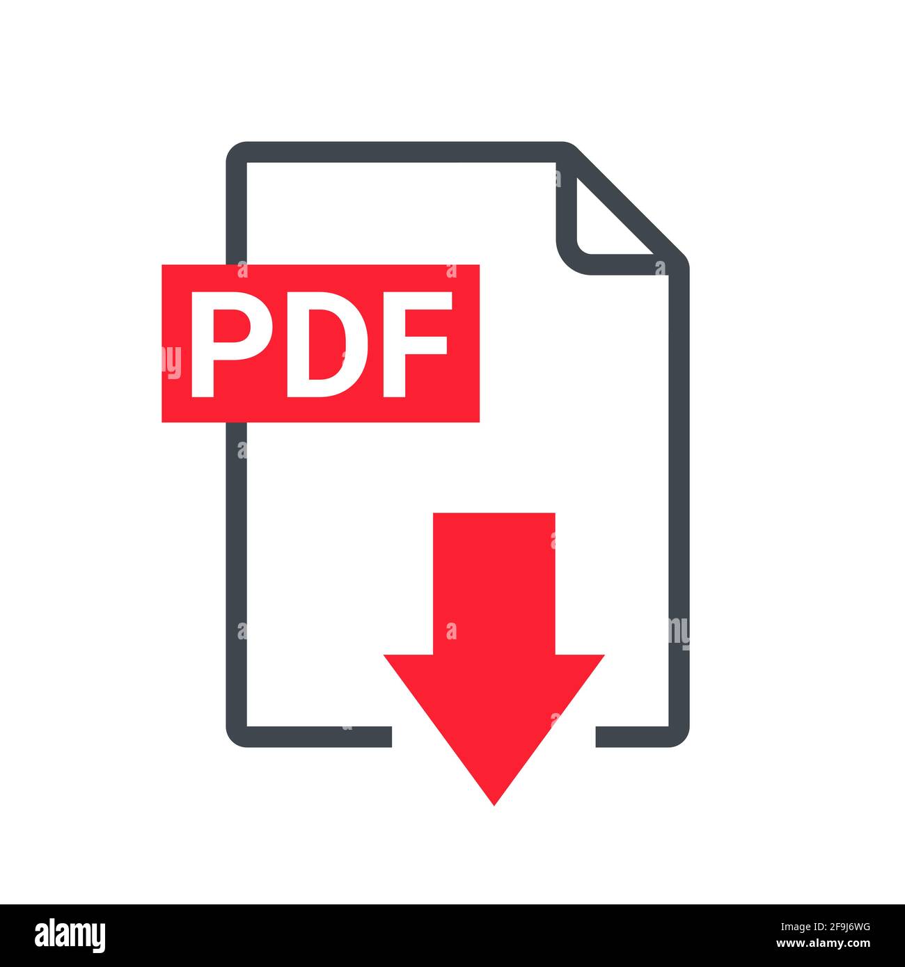 pdf file icon vector
