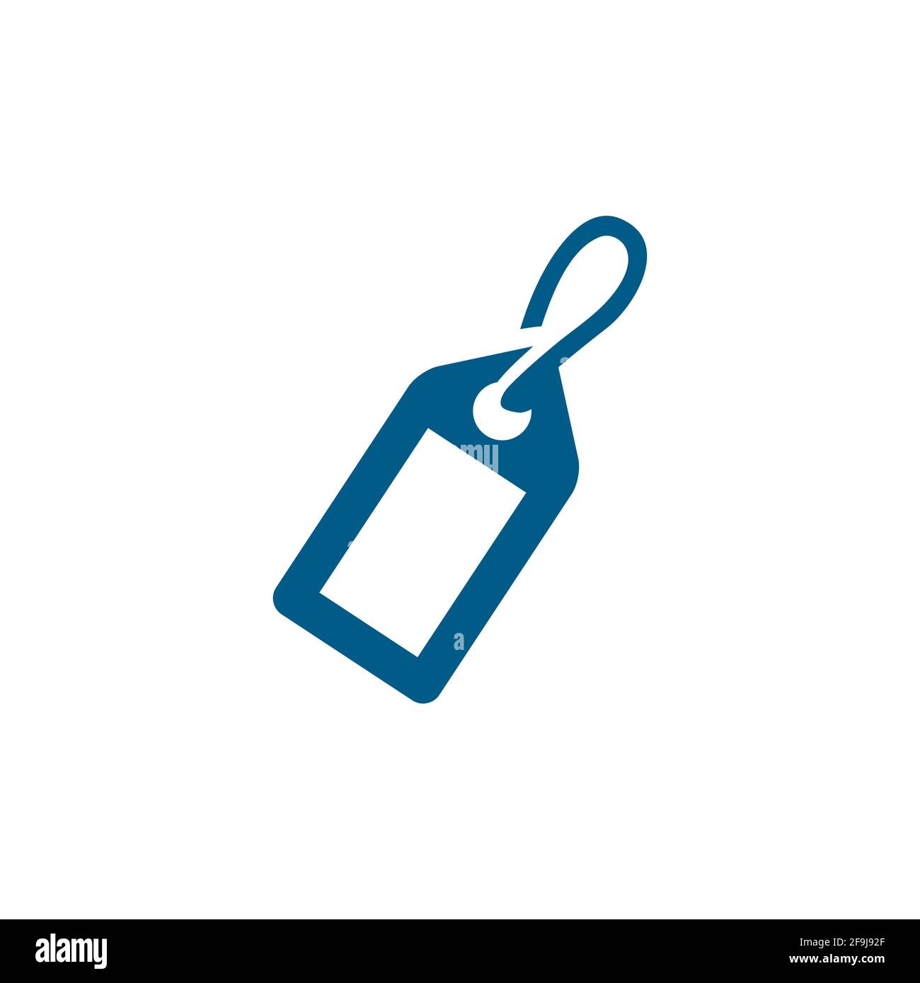Tag Blue Icon On White Background. Blue Flat Style Vector Illustration. Stock Vector