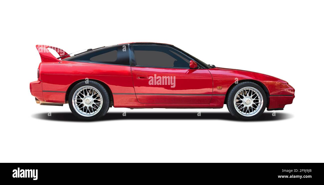 Nissan 200SX side view isolated on white background Stock Photo
