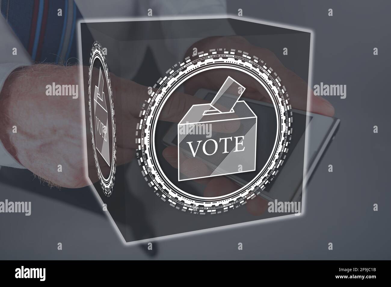 Vote concept illustrated by a picture on background Stock Photo - Alamy