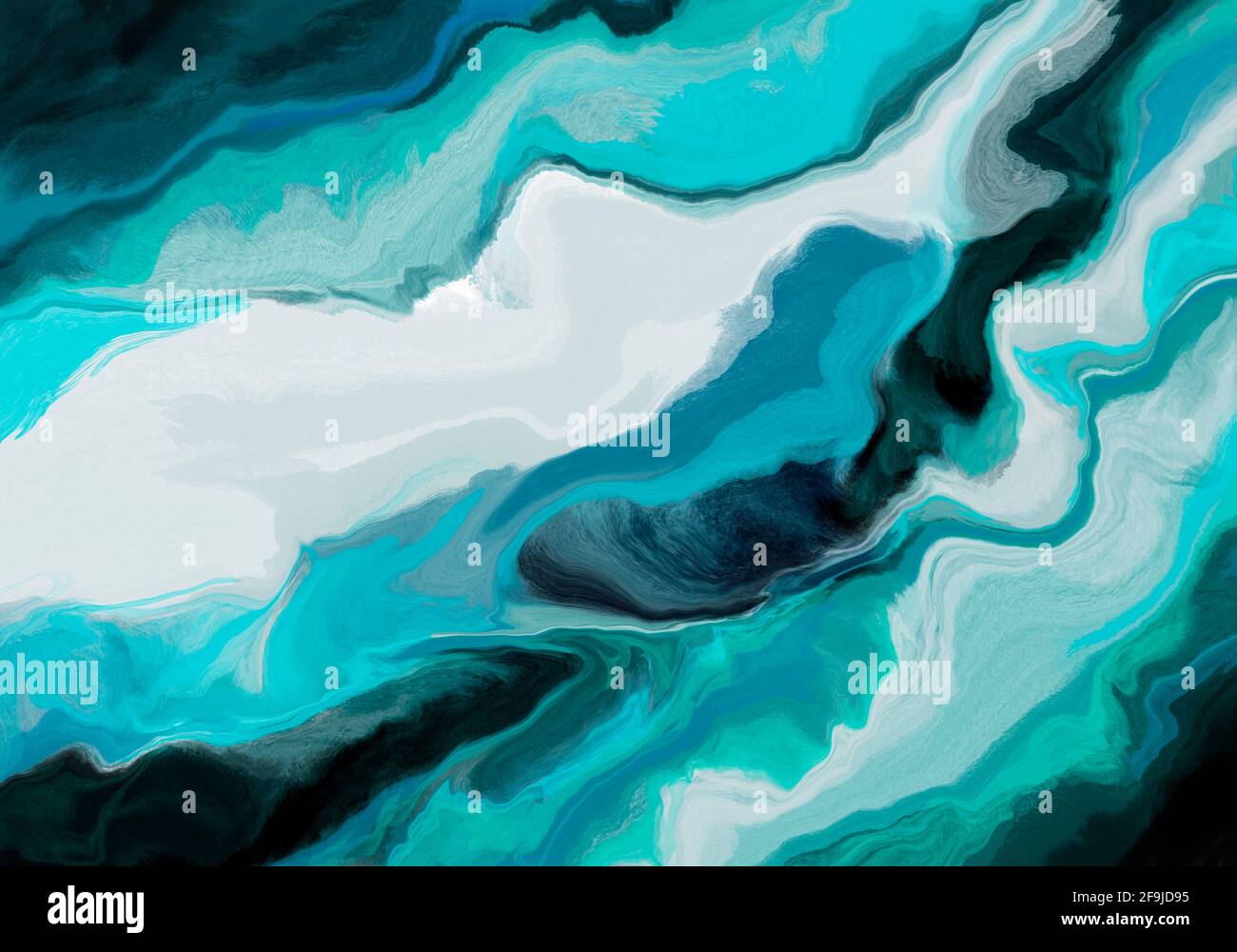 Super duper abstract painting. Liquid paint technique