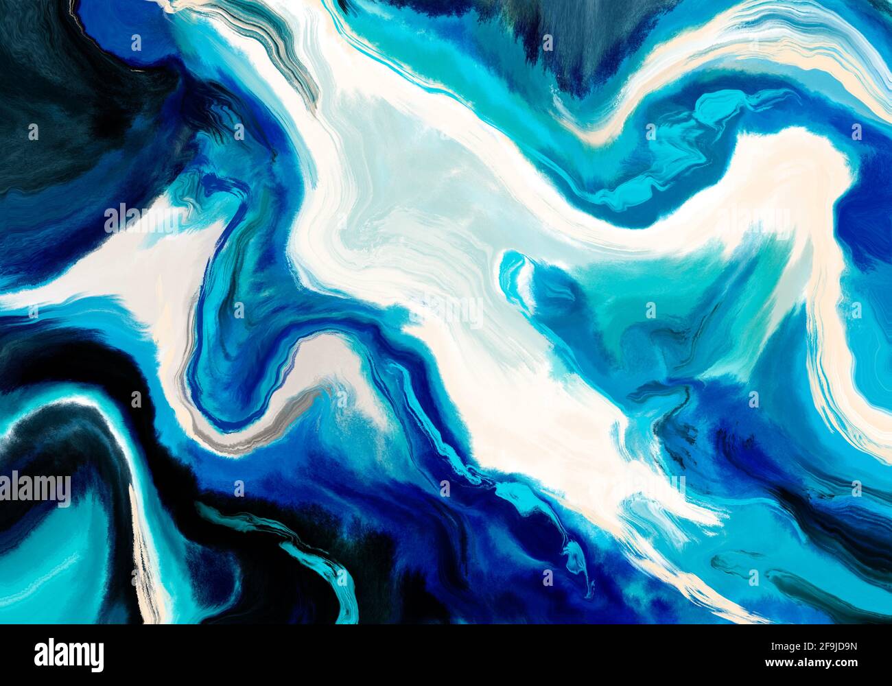 Super duper abstract painting. Liquid paint technique