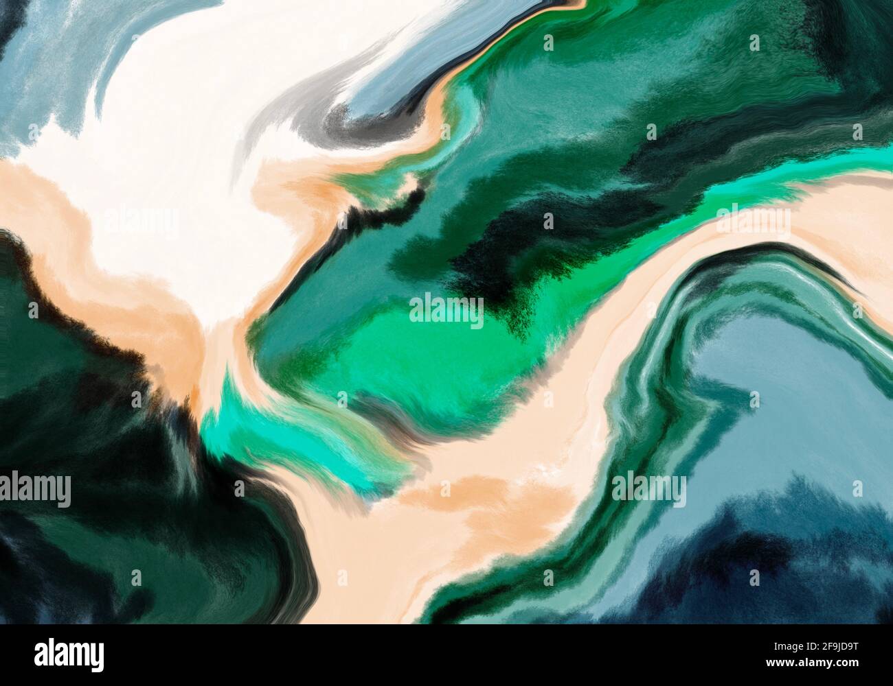 Super duper abstract painting. Liquid paint technique