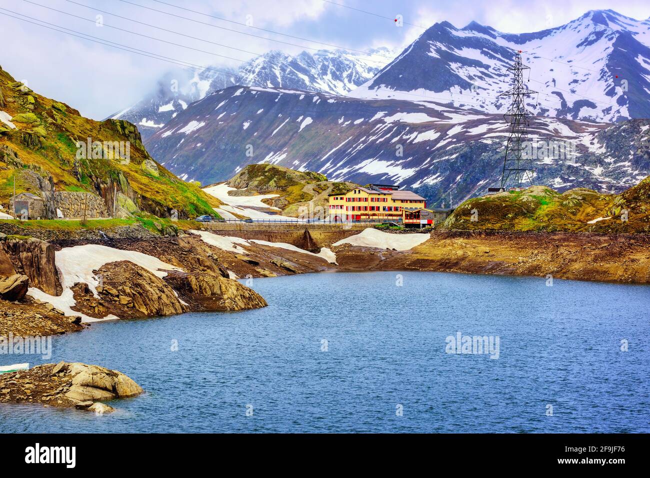 Grimsel mountain pass in the Bernese Alps, one of the highest passes in