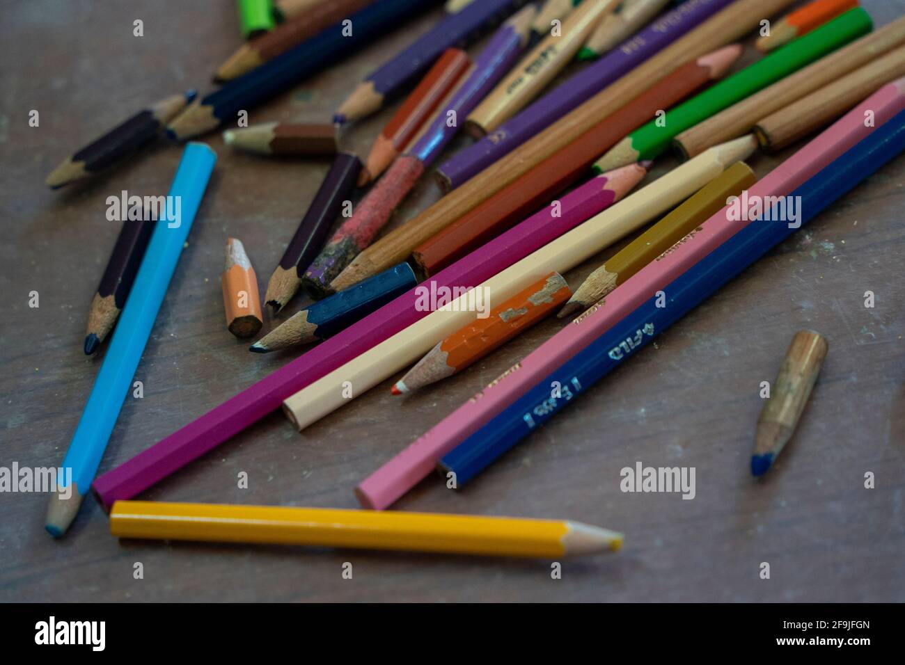 Colored pencils Stock Photo