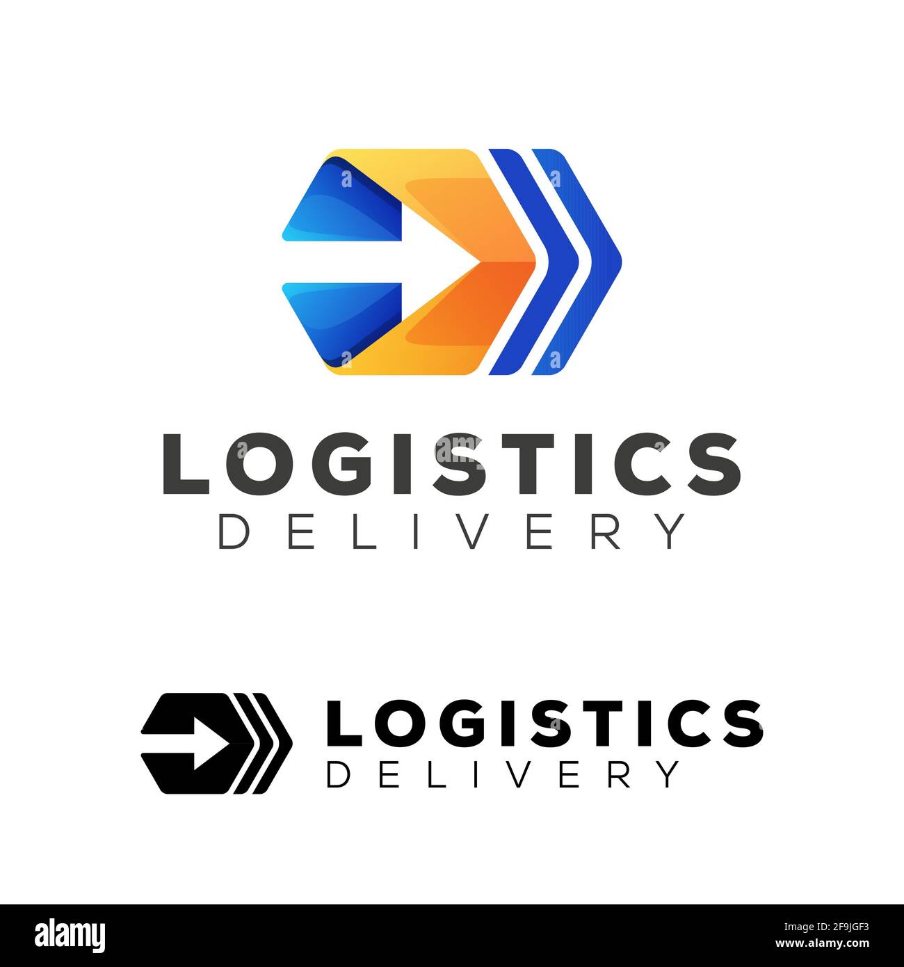logo design business logistic delivery vector Stock Vector