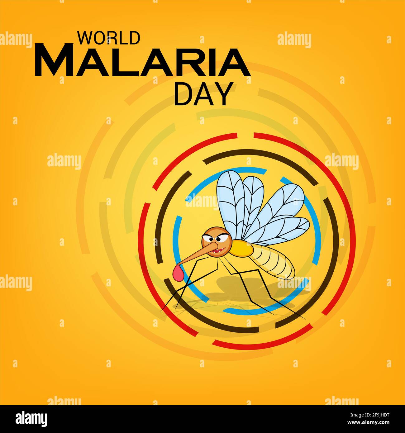 Vector illustration of a Background for World Malaria Day Stock Photo ...