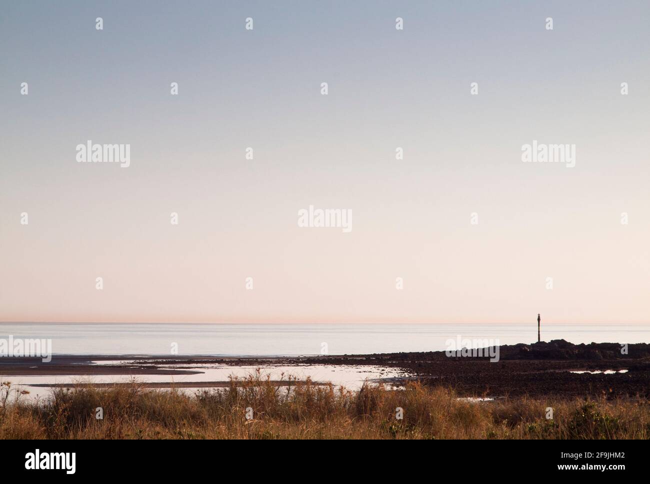 Low tide at Point Samson, a small beachside village on the heavily