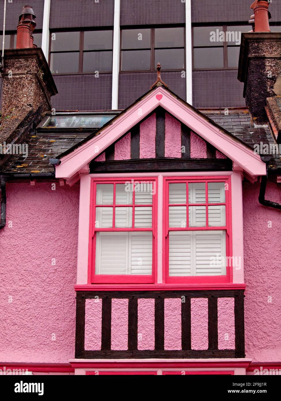 A brightly painted house exterior in Brighton Stock Photo Alamy