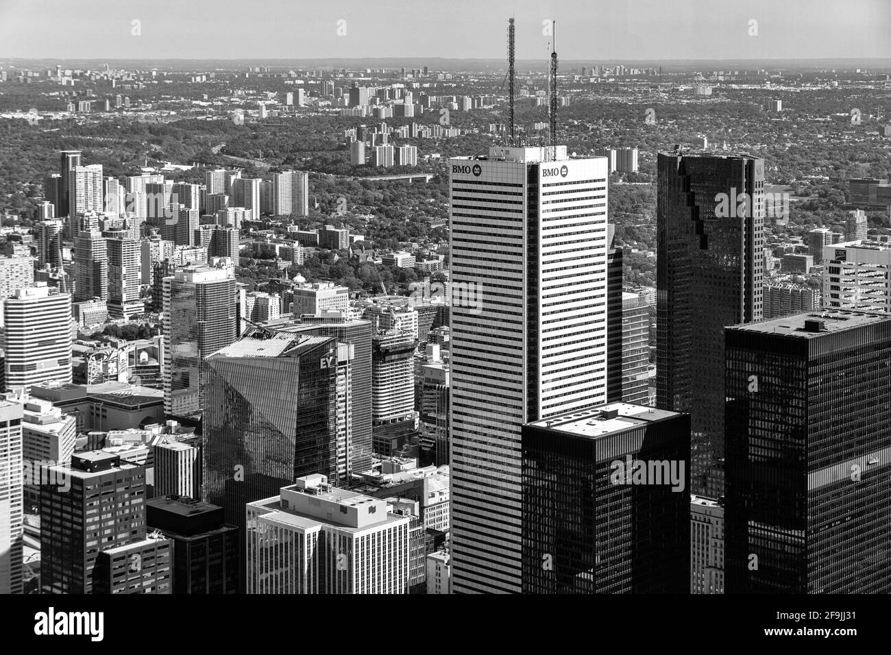 Aerial view of downtown Toronto, Canada Stock Photo