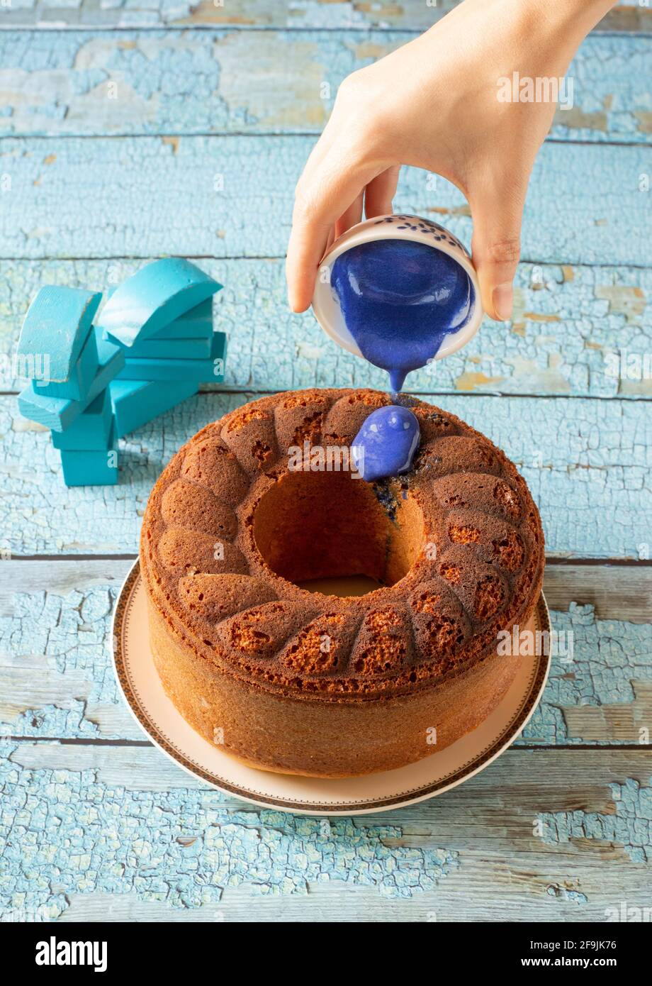 Orange and black tea pound cake Stock Photo Alamy
