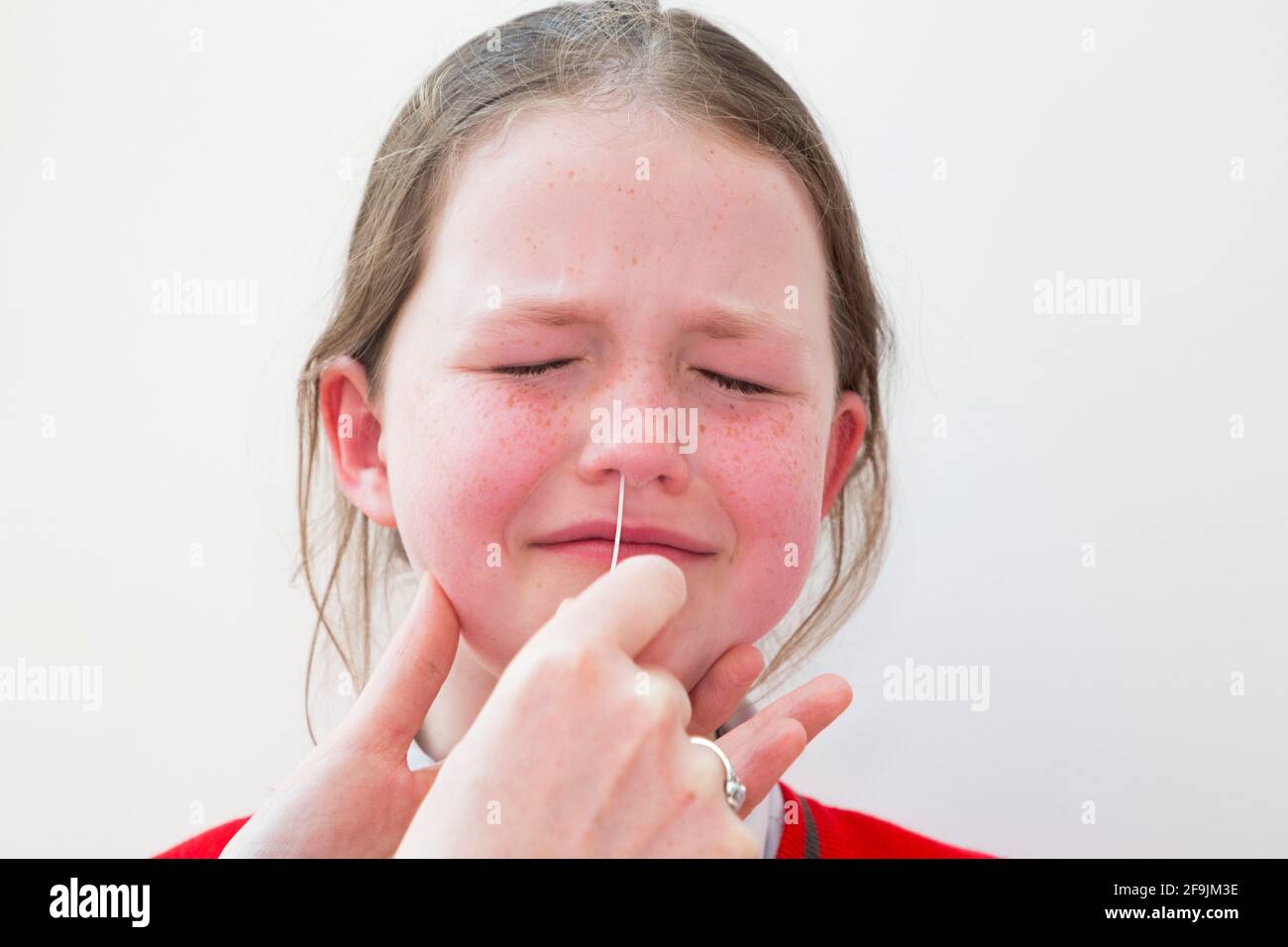 School age kid child primary school girl of nine years old / 9 year